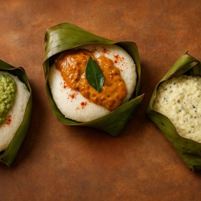 masala chutney stuffed idli